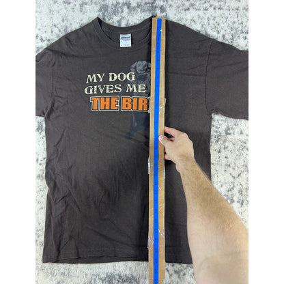 My Dog Gives Me The Bird T-Shirt - M