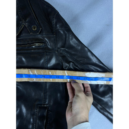Sonoma Faux Leather Moto Jacket Womens - M