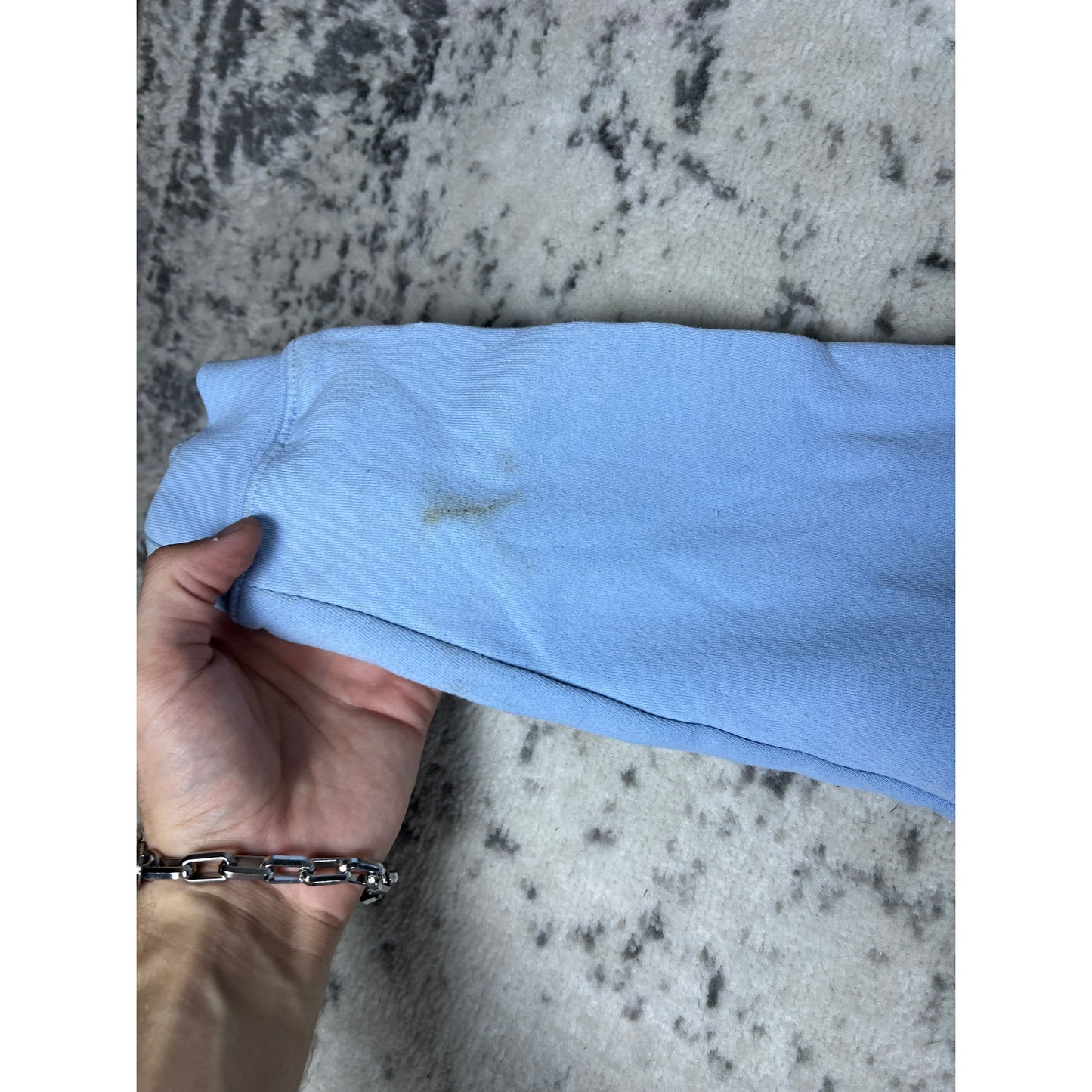 VTG Silver Point Blue Dragon Hoodie - XS