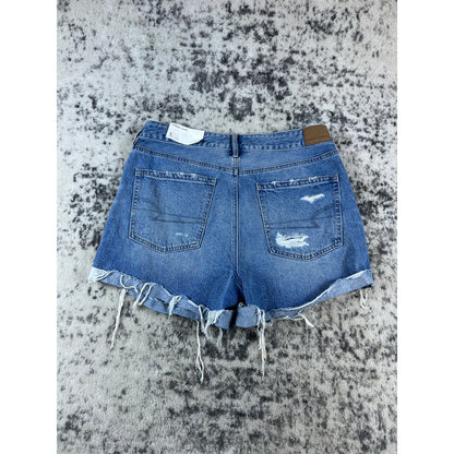 Y2k American Eagle Blue Denim Shorts - 8