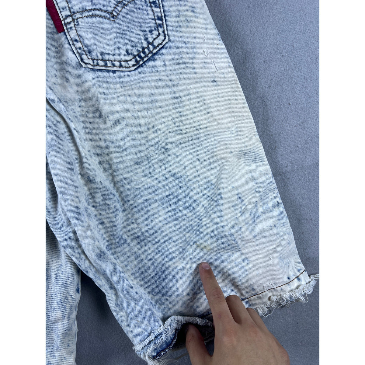Vintage Levi's Acid Wash Denim Shorts Womens - XS