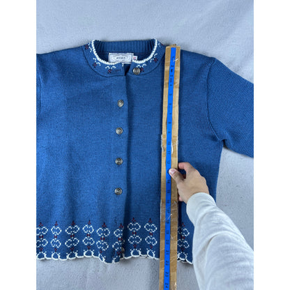 Vintage Jersild Fair Isle Cardigan - L