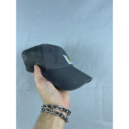 Gray Carhartt Snapback Mesh Logo Hat