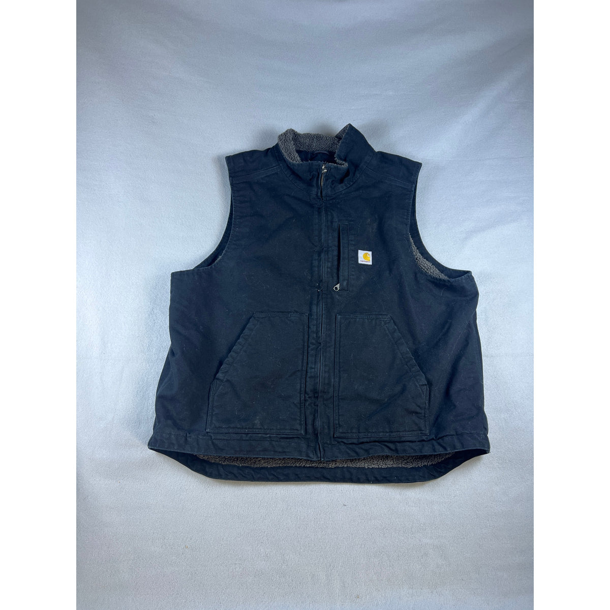 Carhartt Washed Duck Mock Neck Vest - M