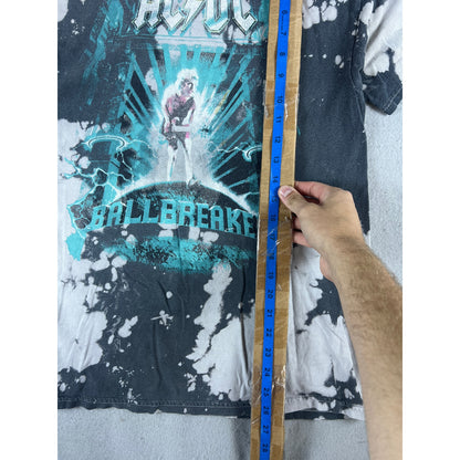 AC/DC Ballbreaker Tie Dye Bleach Wash T-Shirt - M