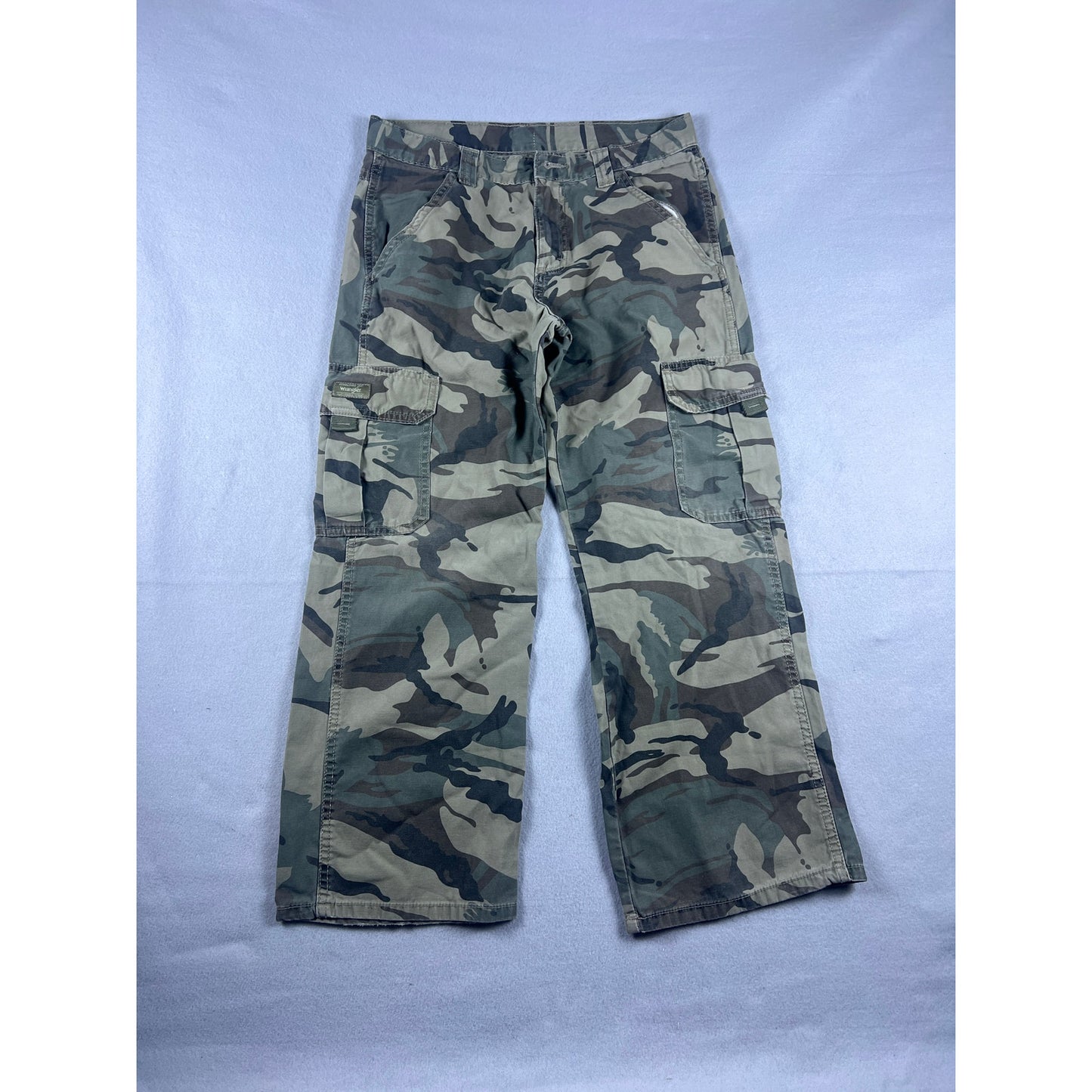 Wrangler Camo Cargo Pants Boys - 12 Husky