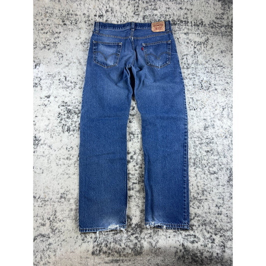 Levis Denim Blue 505 Regular Fit Jeans - 36