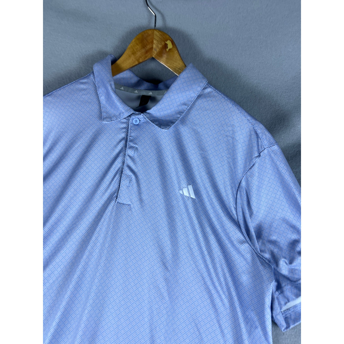 adidas Geometric Golf Polo Shirt - L