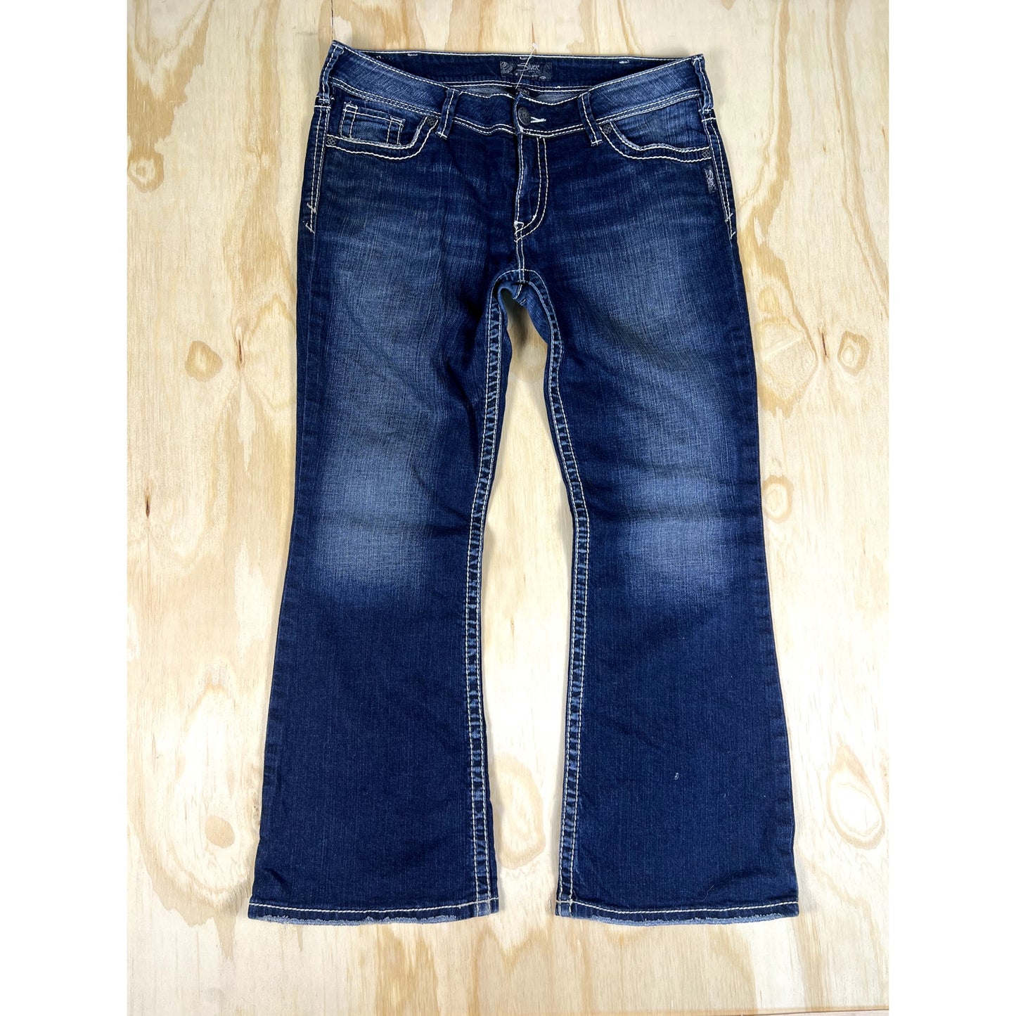 Silver Denim Jeans Y2k Size 34x30 Boot Cut Pants