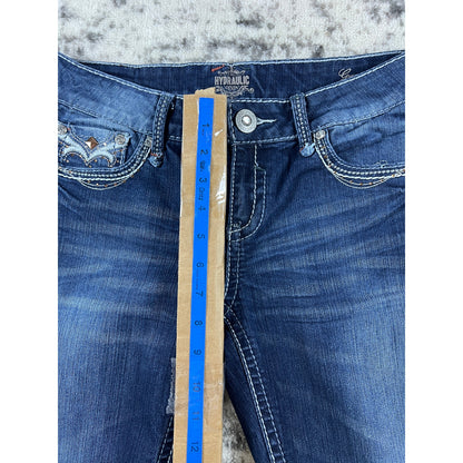 Y2k Hydraulic Bootcut Low Rise Jeans - 8