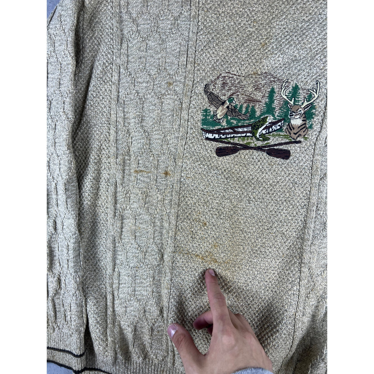 Vintage Haggar Wildlife Hunting Sweater - L