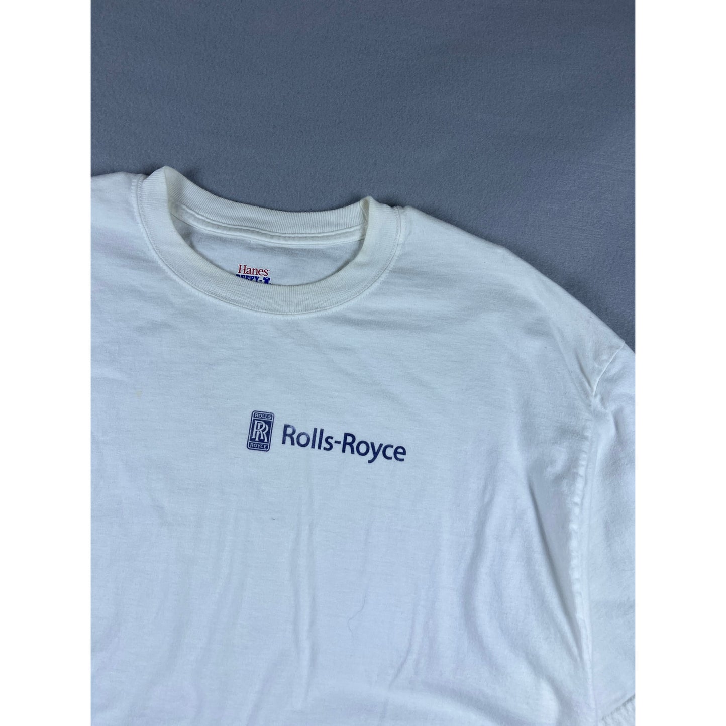 Vintage Rolls Royce Spellout T-shirt - XL