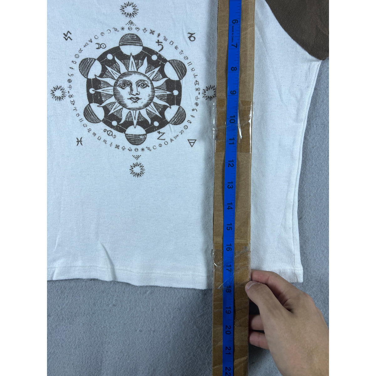 Arizona Jean Y2K Celestial Cropped Top - M