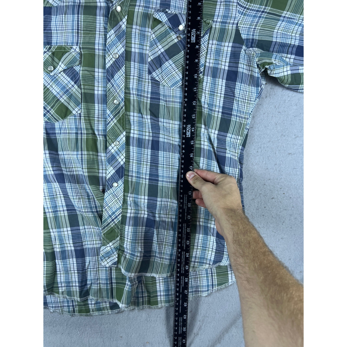 Wrangler Pearl Snap Western Shirt - L