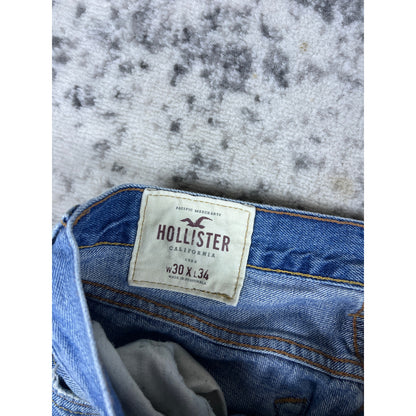 Y2k Denim Blue Hollister Straight Leg Jeans - 30