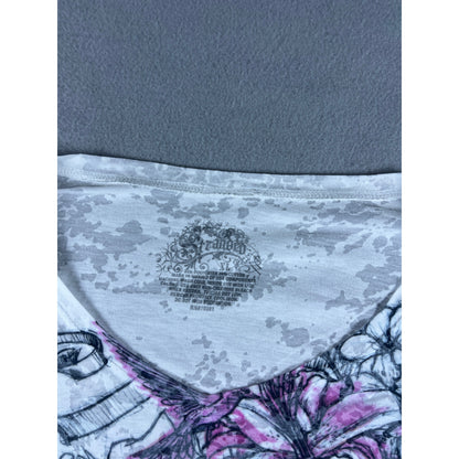 Stranded Y2K Grunge Floral Top Womens - XL