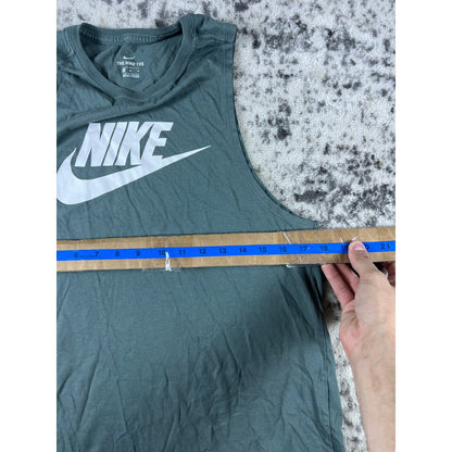Y2k Blue Nike Spellout Tank Top - M