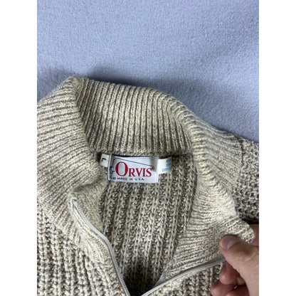 Vintage Orvis Wool Elbow Patch Cardigan - L
