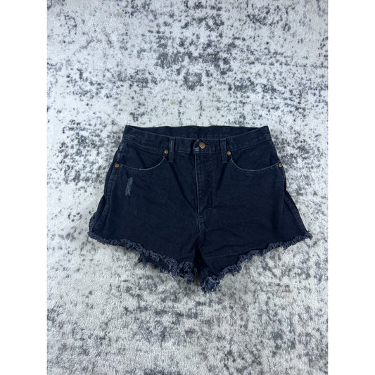 Wrangler Black Denim Shorts Womens - 28