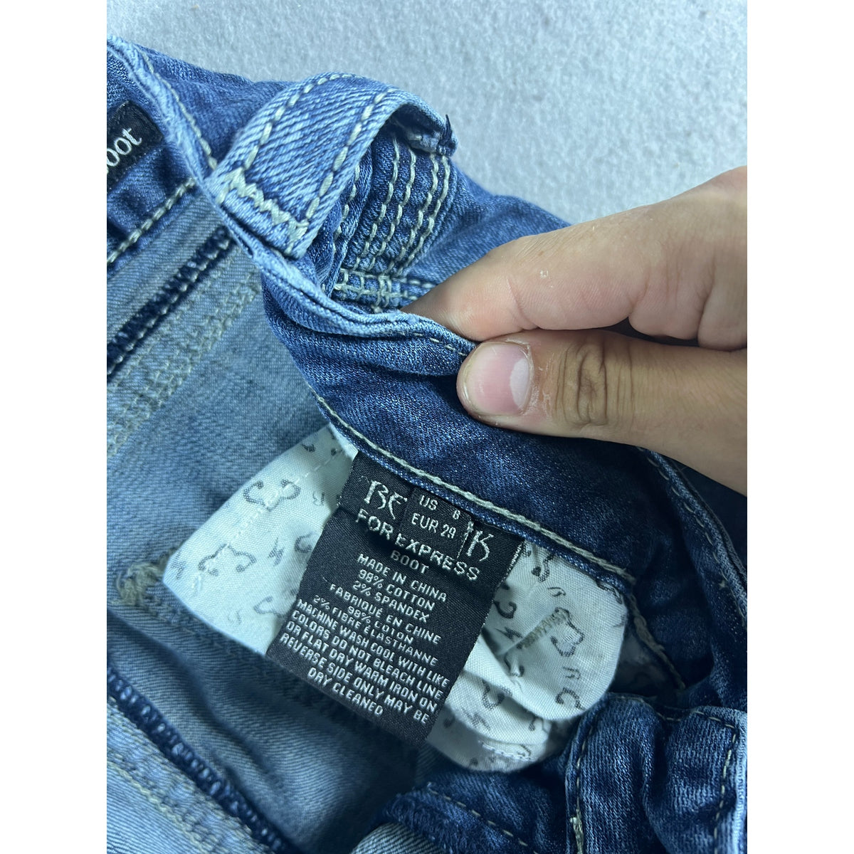 Y2K Rerock Express Bootcut Low Rise Jeans - 8