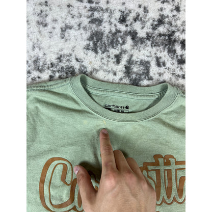 Carhartt Green Graphic Spellout Tee - XS
