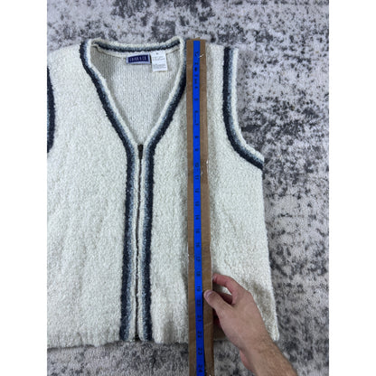 Vintage Full Zip 90s Fleece Vest - XL