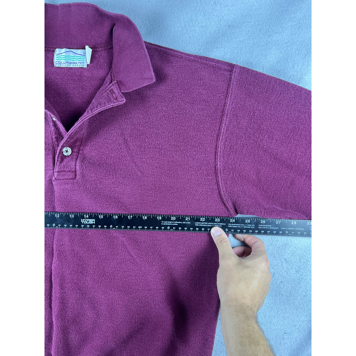 Vintage Columbiaknit Henley Sweatshirt - L