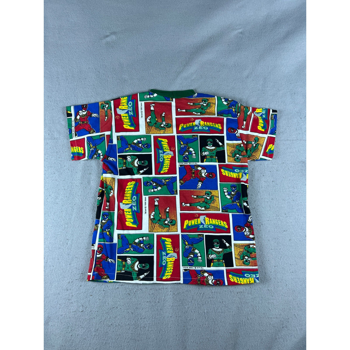Vintage Power Rangers Zeo All Over Print T-Shirt Youth - S