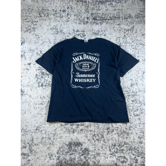 Black Jack Daniels Spellout Shirt - XL