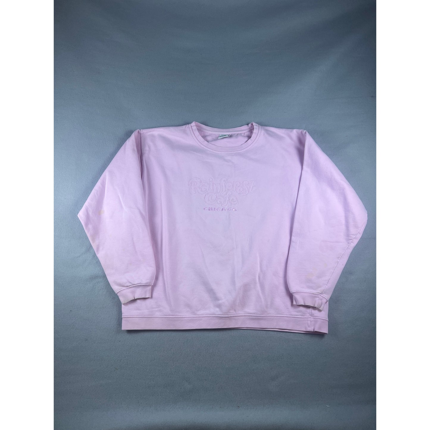Vintage Pink Rainforest Cafe Chicago Sweatshirt - L