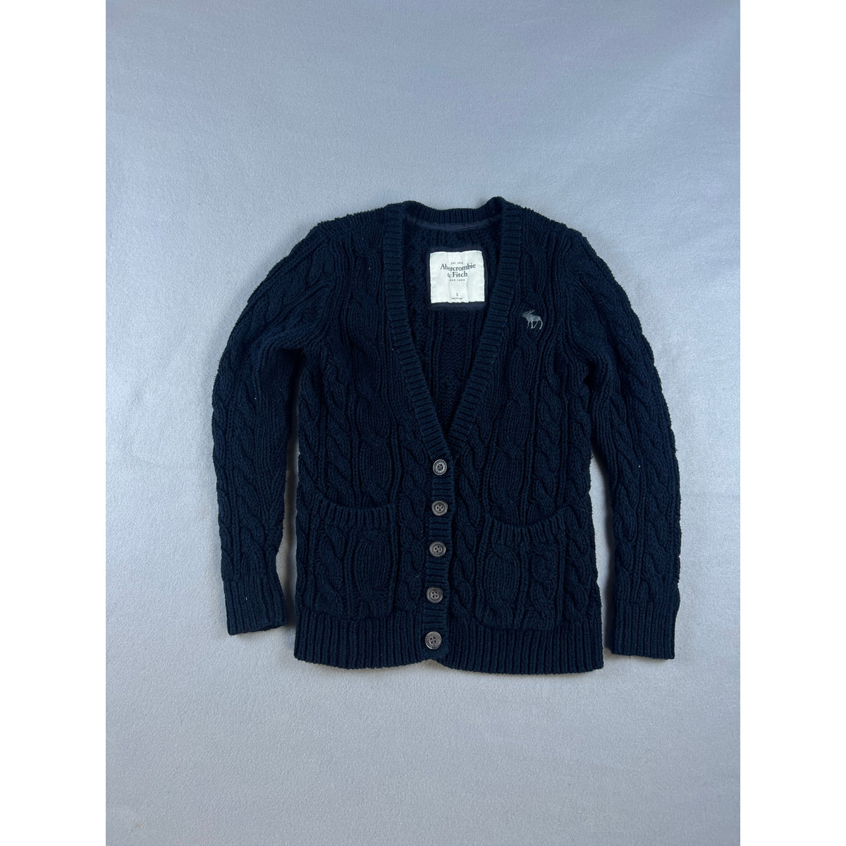 Abercrombie & Fitch Cable Knit Cardigan Youth - S