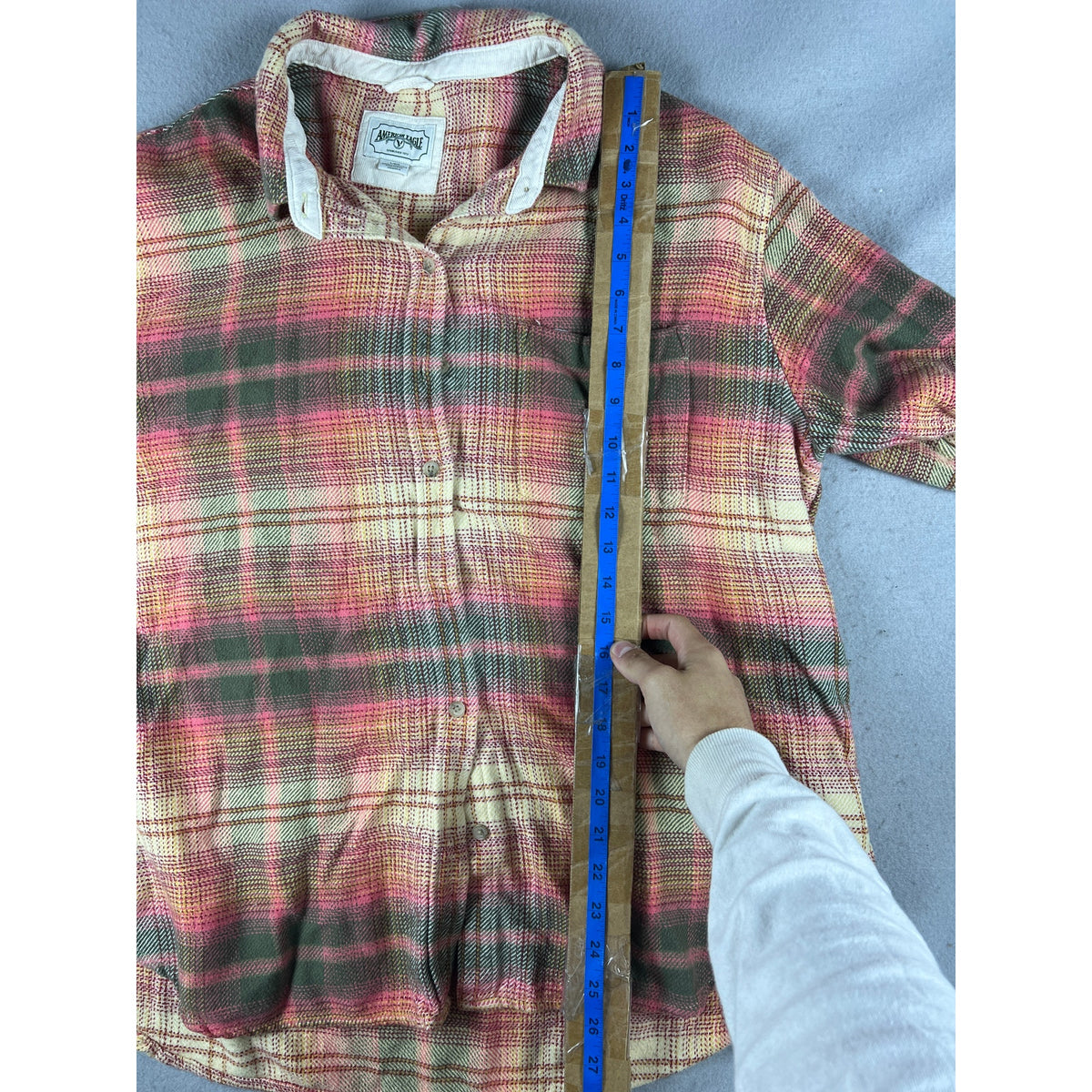 American Eagle Flannel Plaid Shirt Womens - L