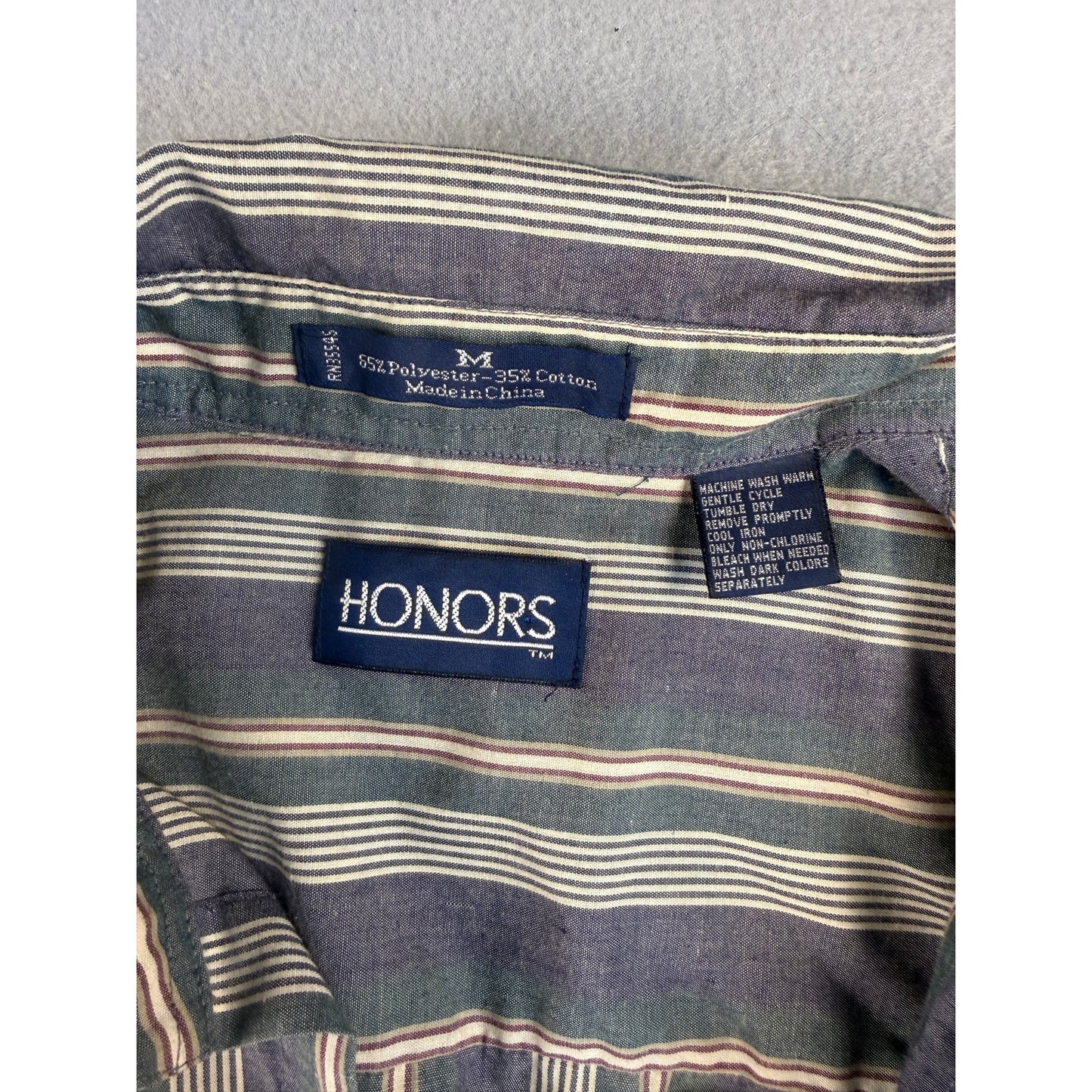 Vintage Honors Striped Shirt - M