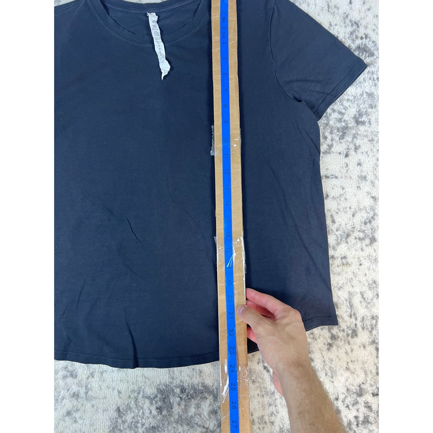 Lululemon Black Short Sleeve Athletic Tee - 12