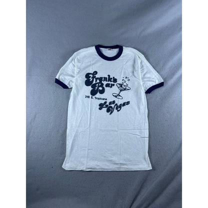 Vintage 70s Franks Bar Las Vegas Ringer T-Shirt - M
