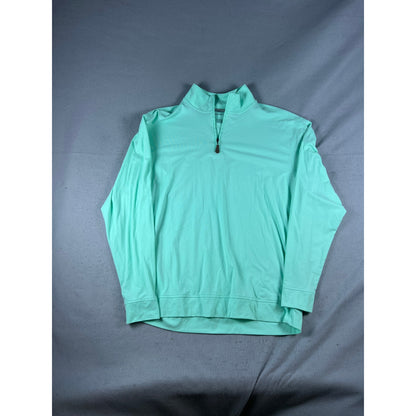 Oxford Quarter Zip Mock Neck Golf Sweatshirt - L