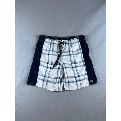 Ocean Pacific Plaid Board Shorts - L
