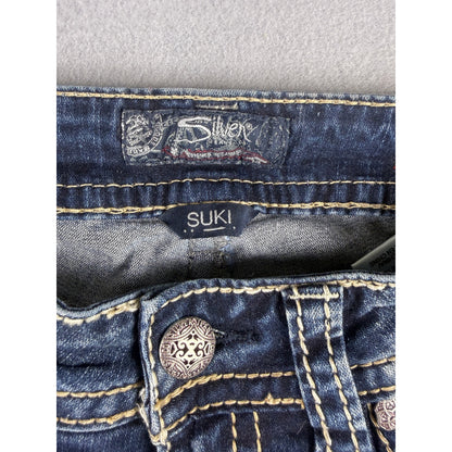 Silver Suki Mid Slim Bootcut Jeans Womens - 28x33