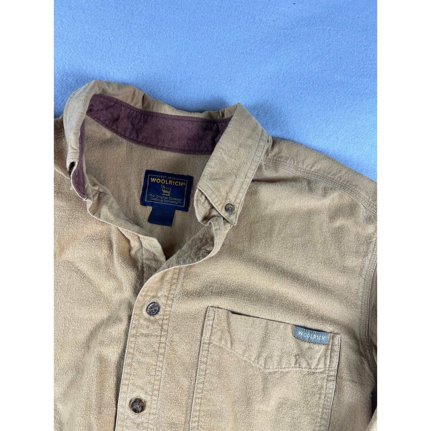 Woolrich Heavyweight Chamois Flannel Shirt - L