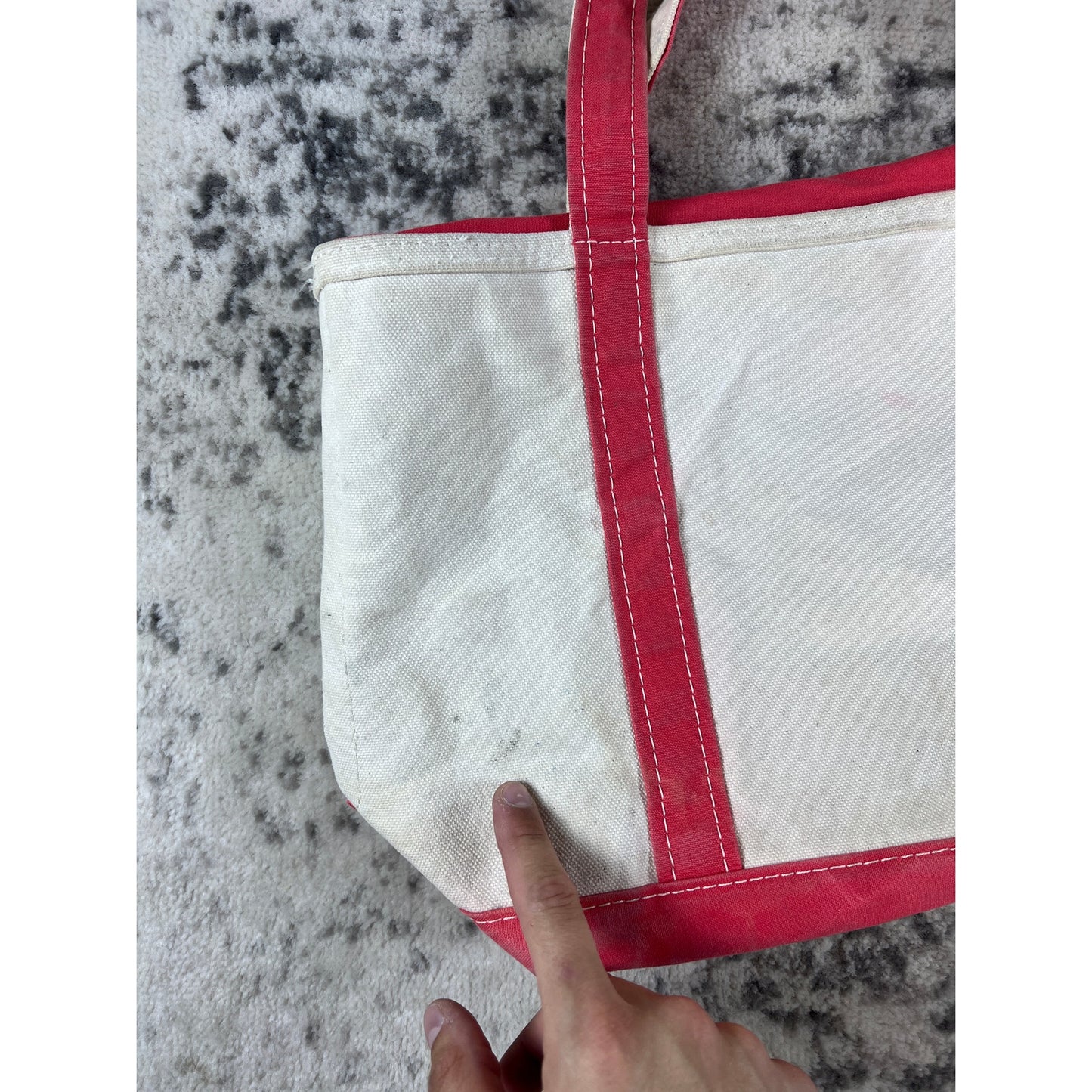 Vintage LL Bean Canvas Tote - Medium