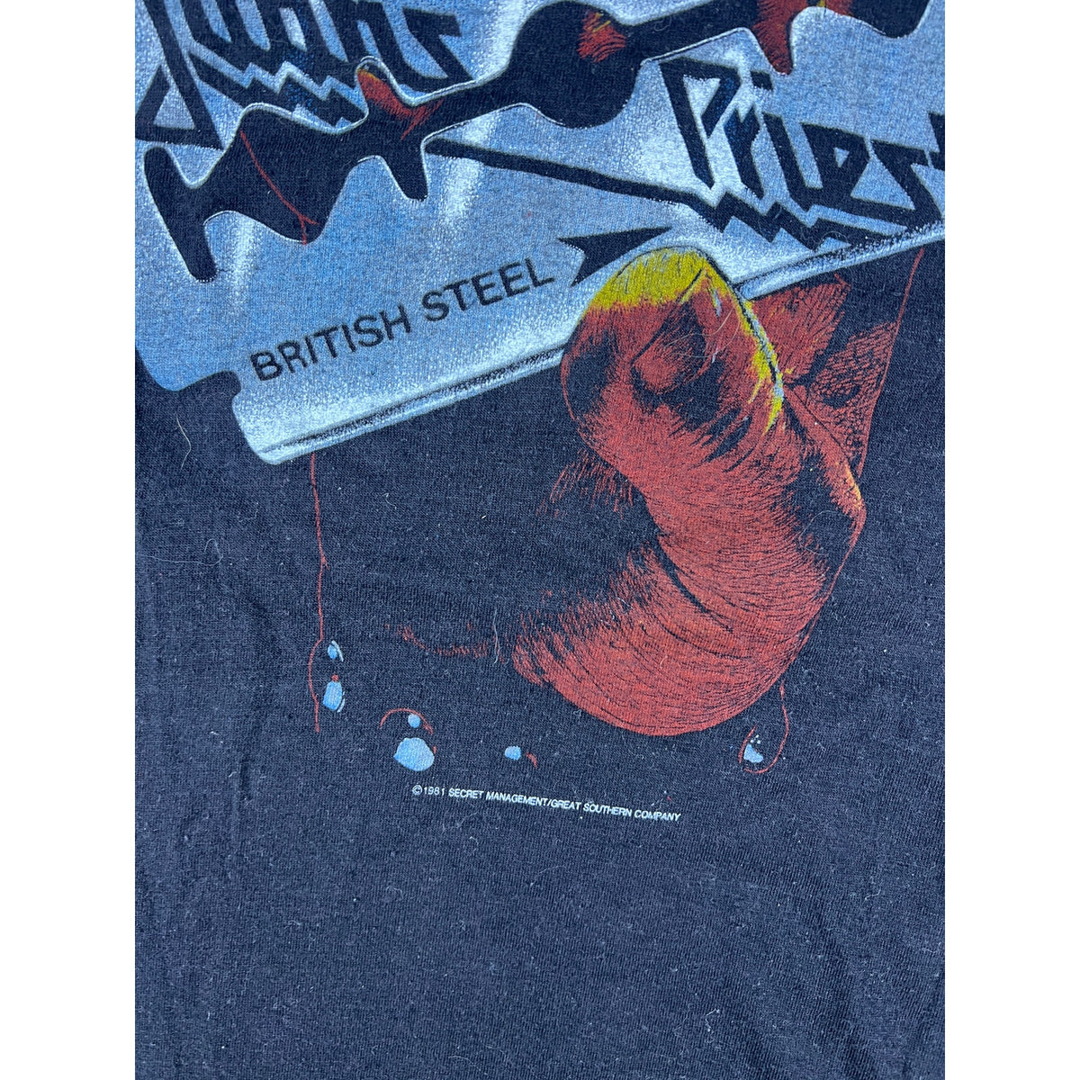 Vintage 1981 Judas Priest British Steel Baseball Raglan Shirt - XL