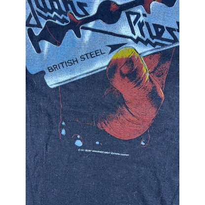 Vintage 1981 Judas Priest British Steel Baseball Raglan Shirt - XL