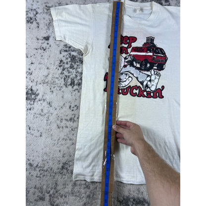 Vintage 1973 Rat Fink Ed Roth Keep on Truckin Tee - M