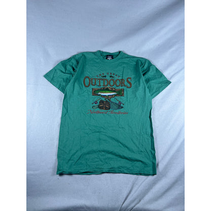 Vintage Gopher Northwest Territories Fishing T-Shirt - L