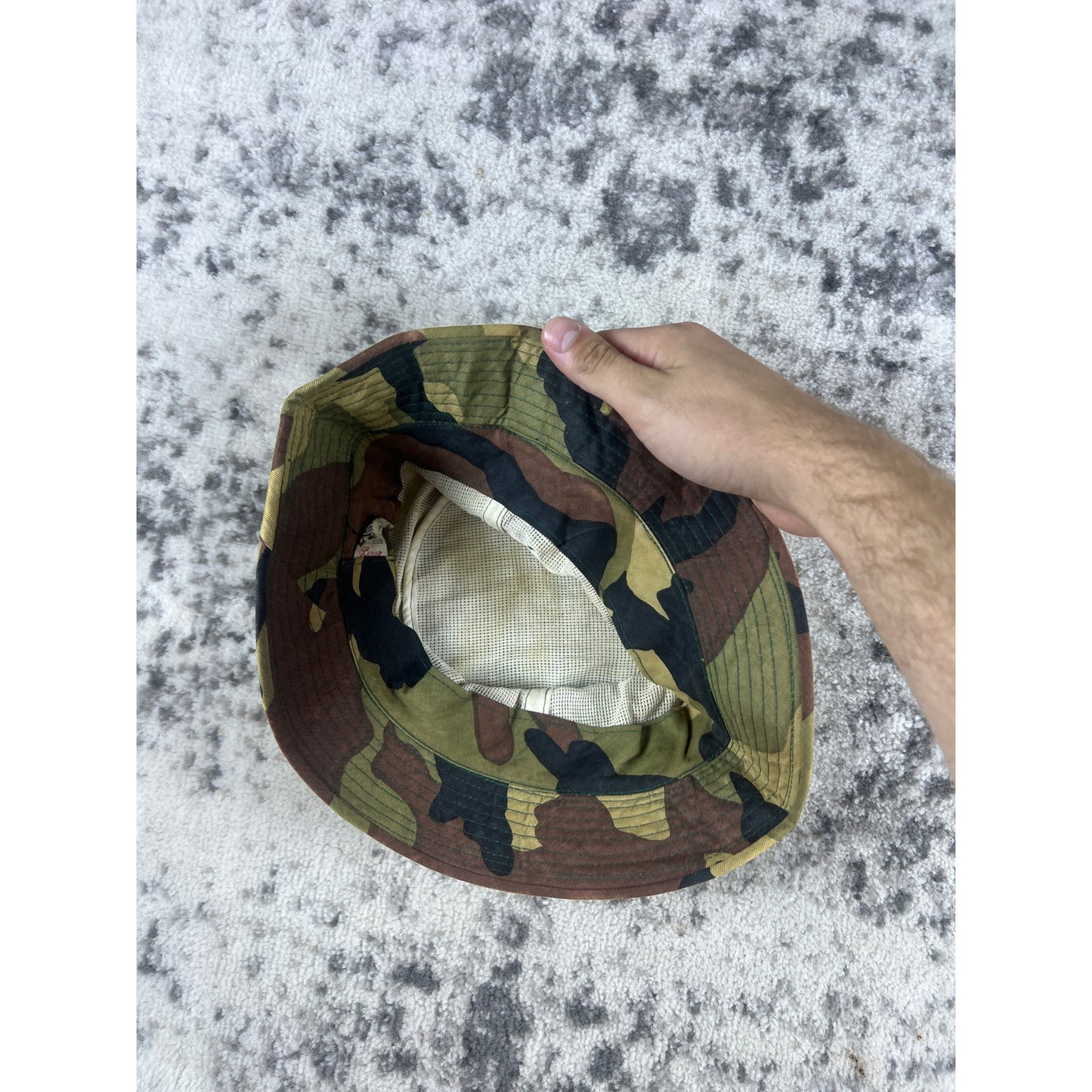 Vintage Duck Bay Camoflage Bucket Hat