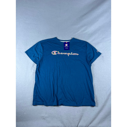 Champion Rainbow Logo T-Shirt Womens - XL