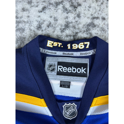 DAVID BACKES REEBOK PREMIER ST. LOUIS BLUES NHL Hockey Jersey Size L 2000's