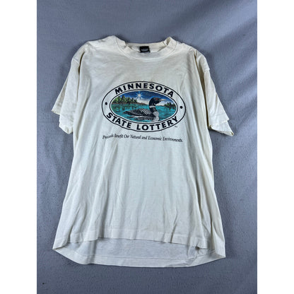 Vintage 90s Minnesota State Lottery T-Shirt - XXL