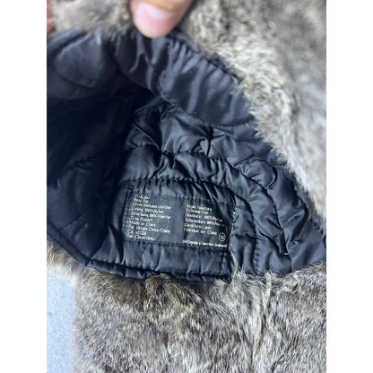 Norko Leather Rabbit Fur Trapper Bomber Hat