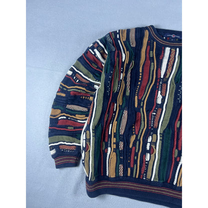 Vintage Cotton Traders 3D Knit Coogi Sweater - XL